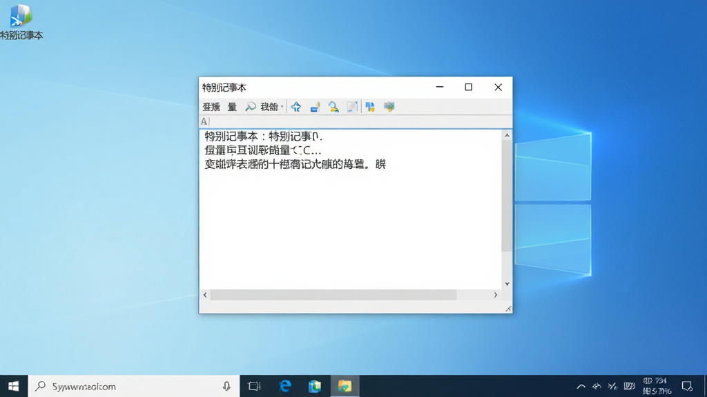 һ�Ÿɾ�����Windows���������ͼ����Ļ�������һ����Ϊ���ر���±����������ı��༭�������ڣ����ڽ��漫�򣬰�ɫ�����������˵����������༭������ʾ�ż����������֣����汳��Ϊ����ɫ���䣬��������ˬ�칫�������������޶���ͼ�꣬ͻ����������