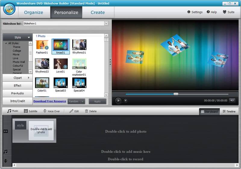 Wondershare DVD Slideshow Builder Deluxe 教程