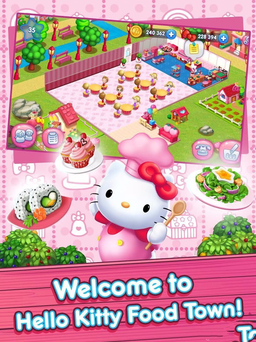 Hello Kitty Food Town��Ϸ��׿���°� ���ذ�װ���� ��ʳС��Ӫ����