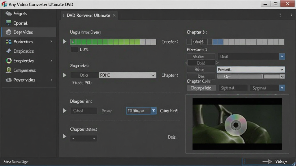 Any Video Converter Ultimate DVD��¼���ܽ���ͼ������Ϊ�����е�DVD��¼������̱���ѡ�����Ϊ���˵����Ҳ���ϸ���ã��Ű�Ϊ�ֲ���ʽ�����Ϊ����רҵ�����ɫ����ϸ�ڰ�����������ָʾ������¼�ٶ�ѡ���½����á�Ԥ�����ڣ������������ɾ����޶���Ԫ��