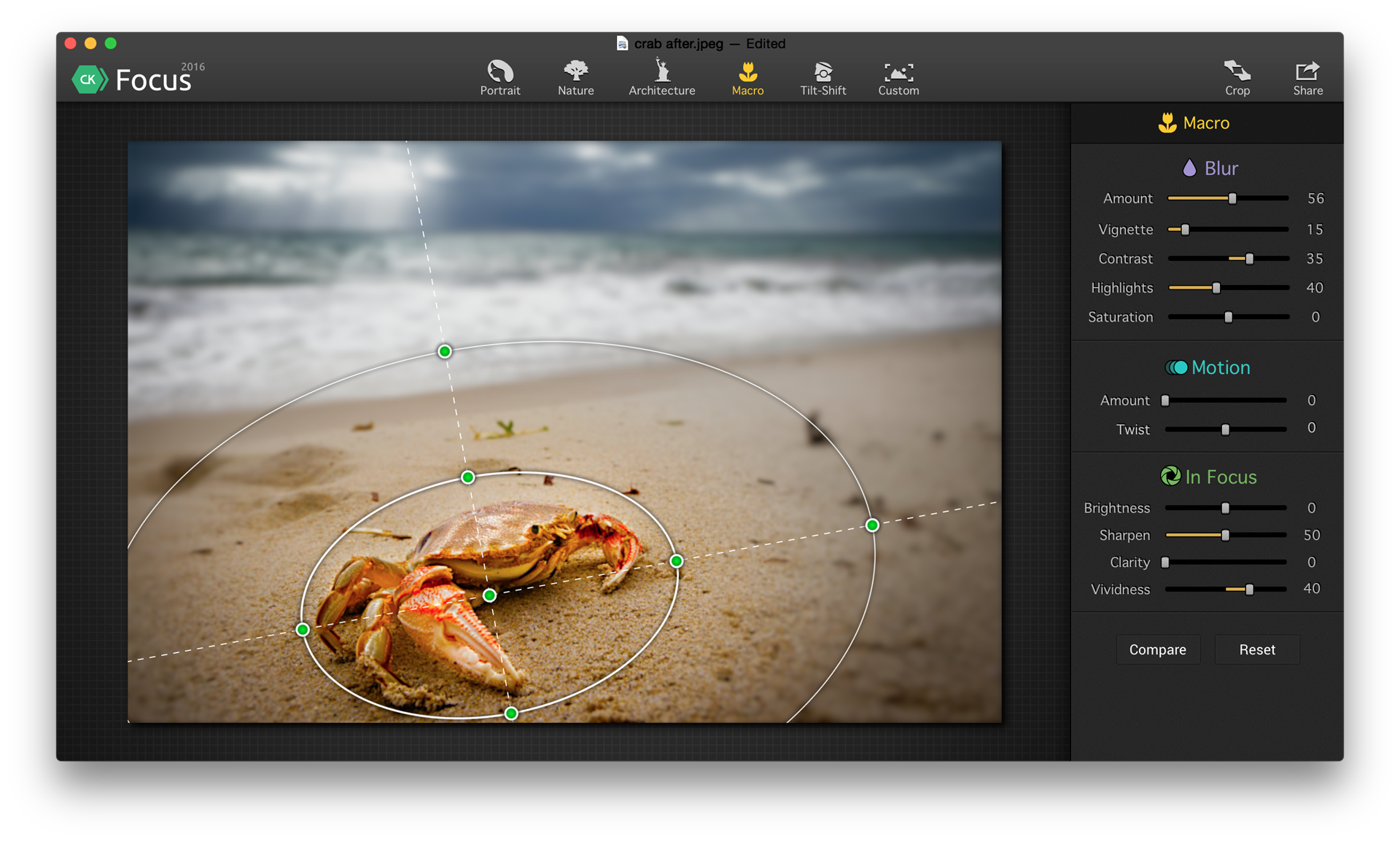 Focus Photoeditor 操作界面 功能展示