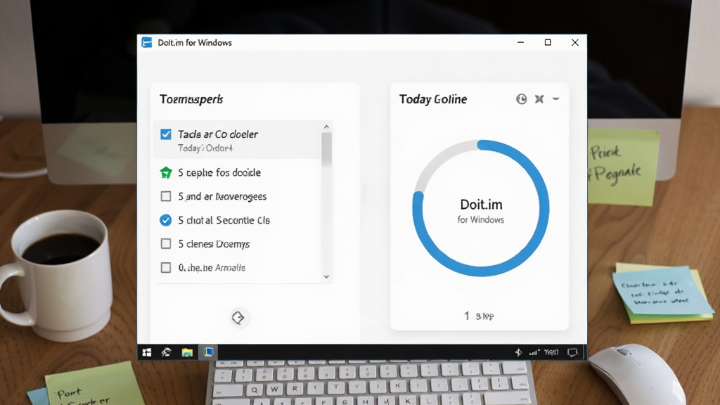 ����Ϊ���������ϵ�Doit.im for Windows�������������д�����ֲ��þ��й�ͼ����Ļ����ʾ���մ����嵥����Ȼ����Ű������������Ϊдʵ�칫������ϸ�ڰ���������ꡢ���ȱ����ǩֽ�������г�������