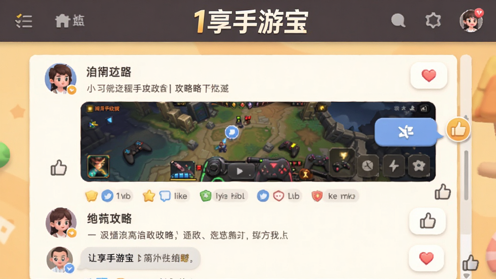 一个充满活力的游戏社区界面截图,画面中