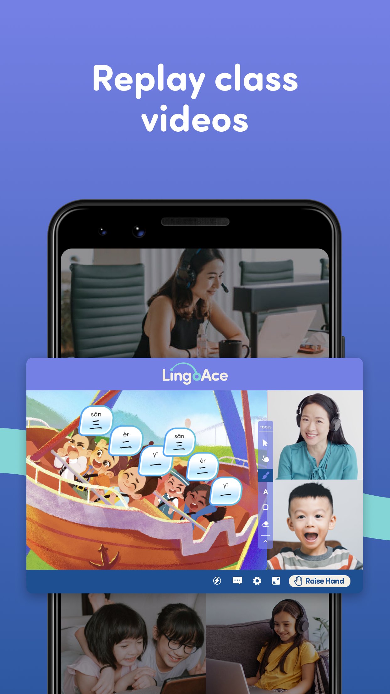 LingoAce Student 安卓版 课堂界面