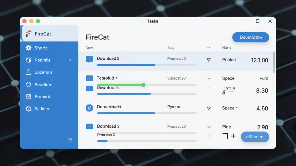 һ��չʾ FireCat �����������ͼƬ������Ϊ����ִ������ع������ڣ�����Ϊ��๦�ܵ��������Ҳ����������б����Ű����룬���Ϊ��ƽ���Ƽ�������ɫ��ϸ�ڰ������������ٶ���ʾ��������ť�������������ɾ����޶���Ԫ��