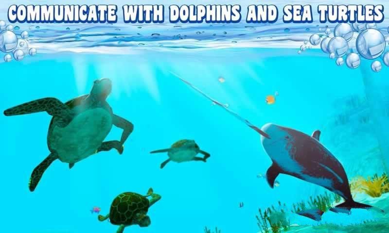 深海鱼模拟3D最新安卓版(Narwhal Simulator 3D) 深海鱼模拟3D最新安卓版(Narwhal Simulator 3D)