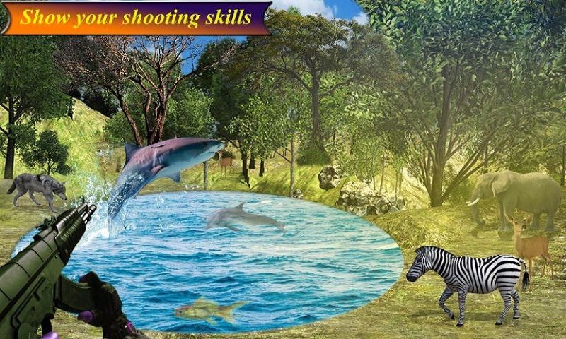 ���ֶ�����������������Ϸ���ĺ��������أ�Jungle Animal Hunting Survival Mission��