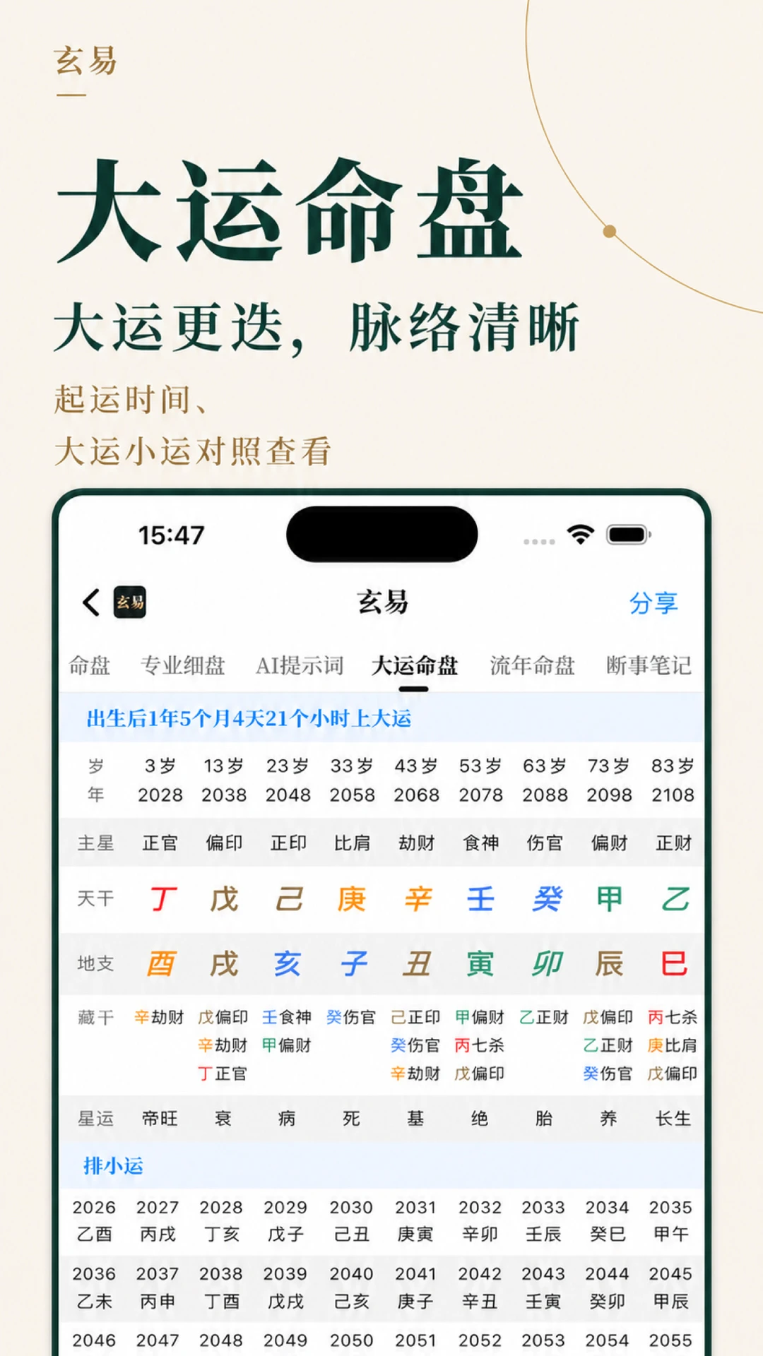 玄易3.0.0 八字排盘
