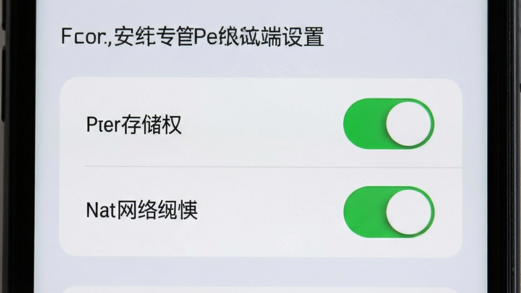 ��ȫר�������ֻ��˰�װ���ý��棬�������ֻ���Ļ����ʾȨ�޹���ҳ�棬�д洢Ȩ�޺�����Ȩ�޵Ŀ��ذ�ť������Ϊǳ��ɫ�������ʵ�ã������������ɾ��޶���Ԫ��
