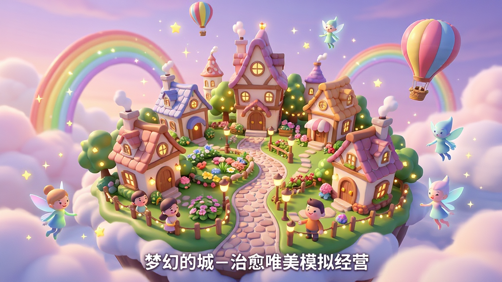����Ϊһ��Ư�����ƶ˵��λó��У�����Ϊ���������Ǵ������µ�ŷʽС���뻨԰����Χ�����Ųʺ硢������ͷ����С���飬�Ű���ú���ȫ���ӽǣ����Ϊ����Ψ����ͨ��Ⱦ��ϸ�ڰ�����͵ķ���ɫ��ա���˸�����ǵơ����ѵĶ���ʯС·��΢Ц�ľ����ɫ������Ϊ����4K���ɾ��������޶���Ԫ�أ����������ֱ�ע���λõĳ�-����Ψ��ģ�⾭Ӫ��