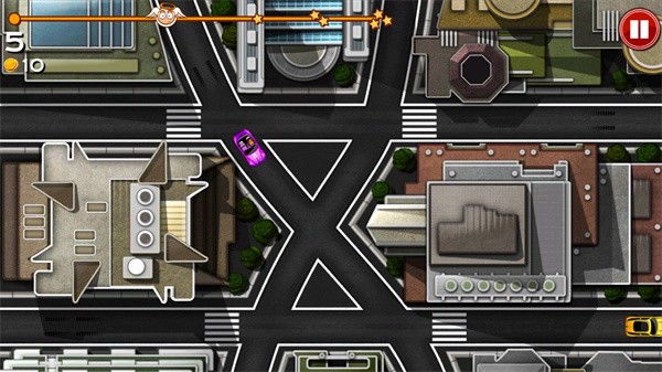 交通大混乱安卓游戏最新版(Bad Traffic)新手关卡操作界面
