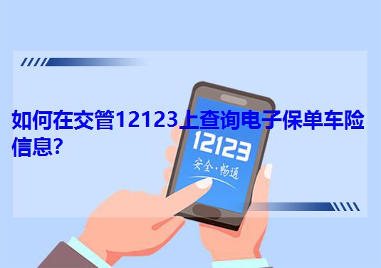 123车险查询 安卓版 保单查询界面截图