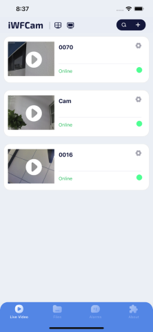 iWFCam 安卓版 监控画面设置界面截图