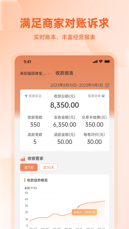 易科商户版 安卓版 使用界面