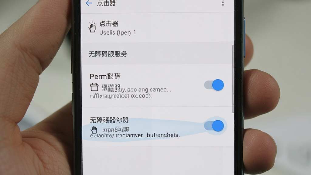 一张展示安卓手机设置界面的图片,画面中用户正在为