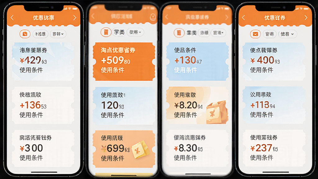手机应用界面展示