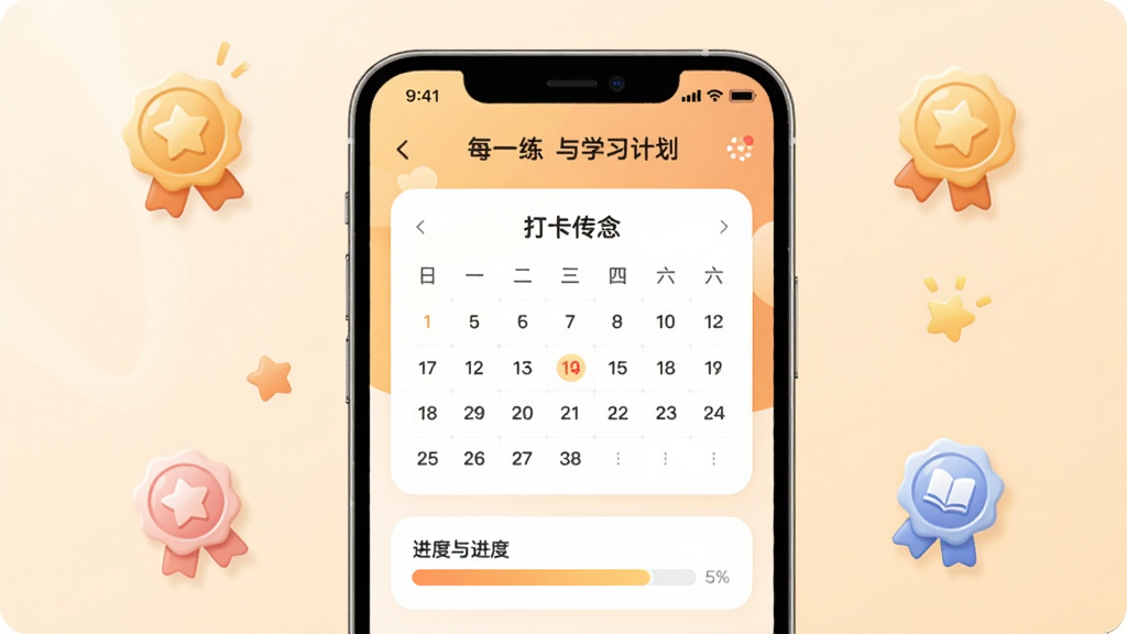 ����ͨÿ��һ����ѧϰ�ƻ����棬�ֻ���Ļ��ʾ�������������������Ϊ���ůɫ�����л���ͼ���׺�������Ѻû��ã�����ɾ������廭��