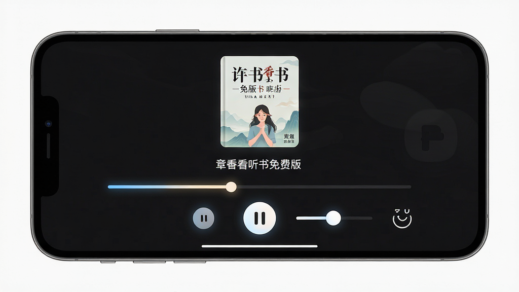 ����������Ѱ沥�ſ��ƽ���չʾ���������ֻ�������ʾ���������棬�������鼮������½ڱ��⣬�·��н�������������ͣ��ť�����ٵ��ڻ���Ͷ�ʱ�ر�ͼ�꣬����Ϊ��ɫ����ģʽ������ִ���Լ��ϸ�ڰ�����ť��΢��Ч���ͽ������ĸ�����ʾ�����ʸ��壬�ɾ��޶���Ԫ��