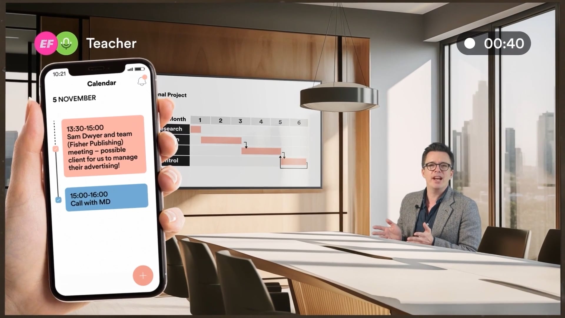 EF Corporate Learning 线上商务英语课程界面
