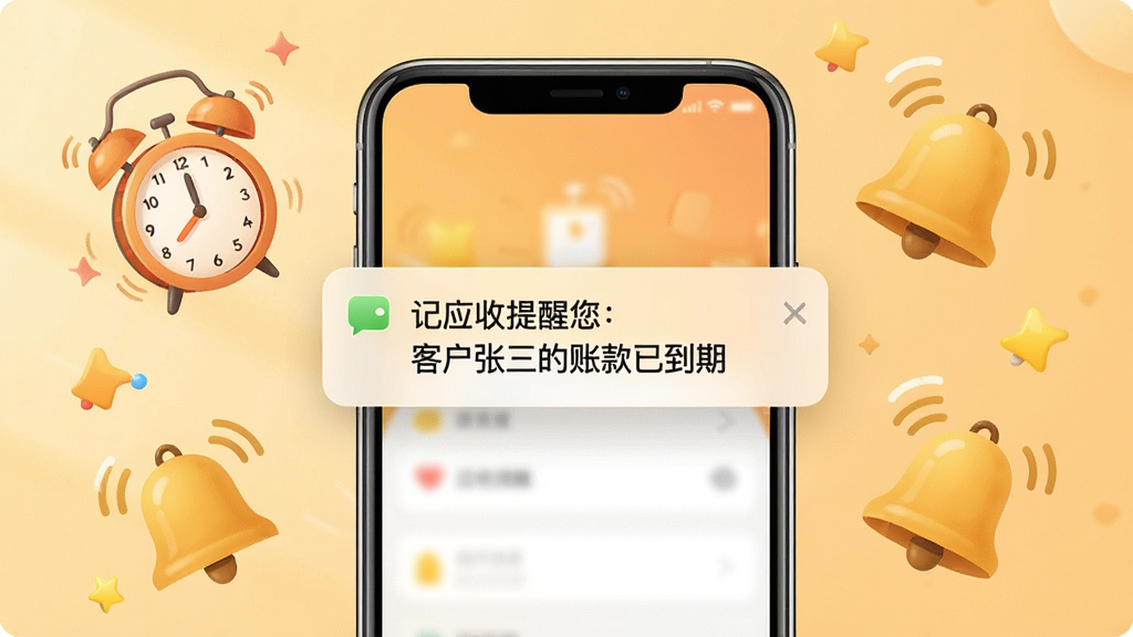 һ��չʾ��Ӧ�յ����Զ����ѹ��ܵ�ͼƬ��������һ���ֻ���������֪ͨ��֪ͨ������ʾ����Ӧ�����������ͻ��������˿��ѵ��ڡ����ֻ���Ļ��Χ�����ӡ�����������Ԫ�أ�����Ϊůɫ���������ܰʵ�ã����ʸ��壬�ɾ��޶���Ԫ��
