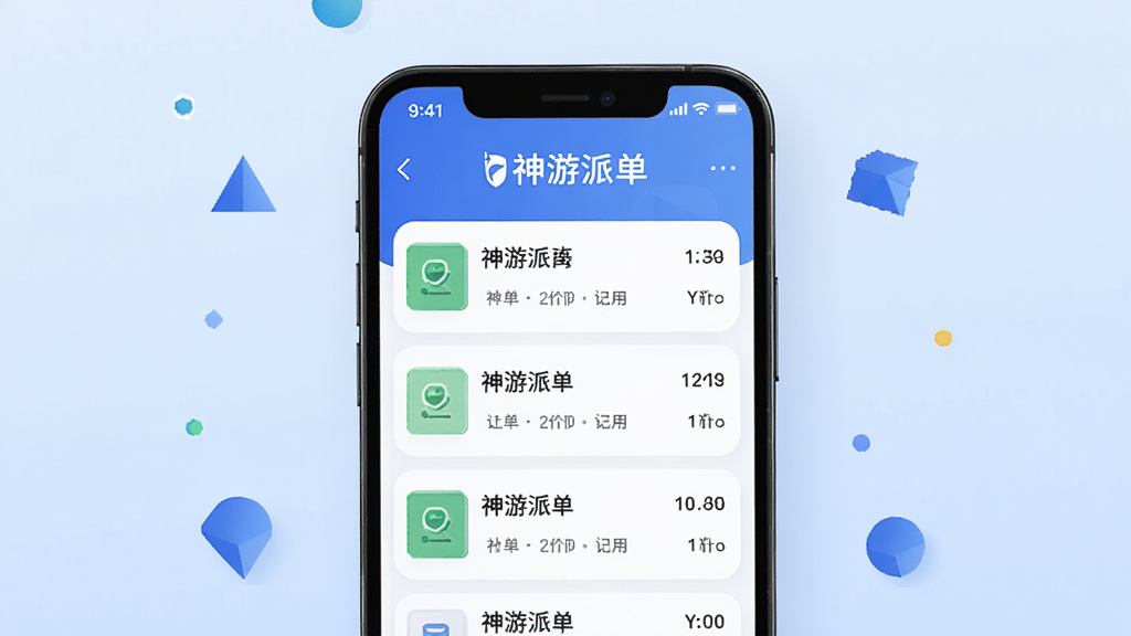 �����ɵ�����������չʾ�������������ֻ���Ļ����Ļ����ʾ�����ɵ�APP���ɵ��б�ҳ�棬�����������ɵ����ֱ�ʶ���б���Ŀ�������У�����Ϊǳ��ɫ���䣬���������ִ����ֻ���Χ����������װ��Ԫ�أ������������ɾ����޶���Ԫ��