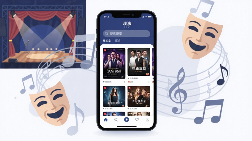 ����������һ�������ֻ�����Ļ����ʾ�š����ݡ�APP�������棬������Ƽ�����죬������ɫ�Ͱ�ɫΪ��ɫ�������������������м����ݳ�������Ƭ�б����ײ��е��������ֻ���Χ�������ݳ�����̨��������ߡ����ַ��ŵȰ�͸��װ��Ԫ�ء�������Ϊ��ƽ��UI�廭��ϸ�����������ʸɾ����޶���Ԫ�ء�
