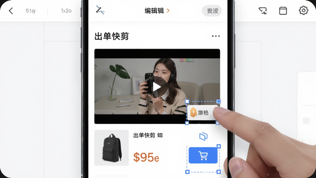 手机界面中展示