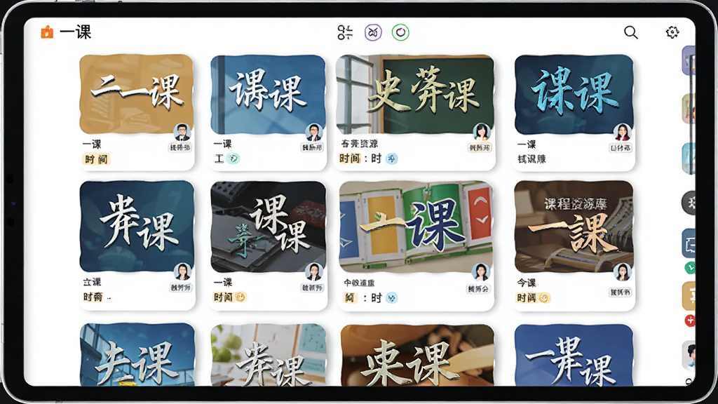 平板电脑上展示