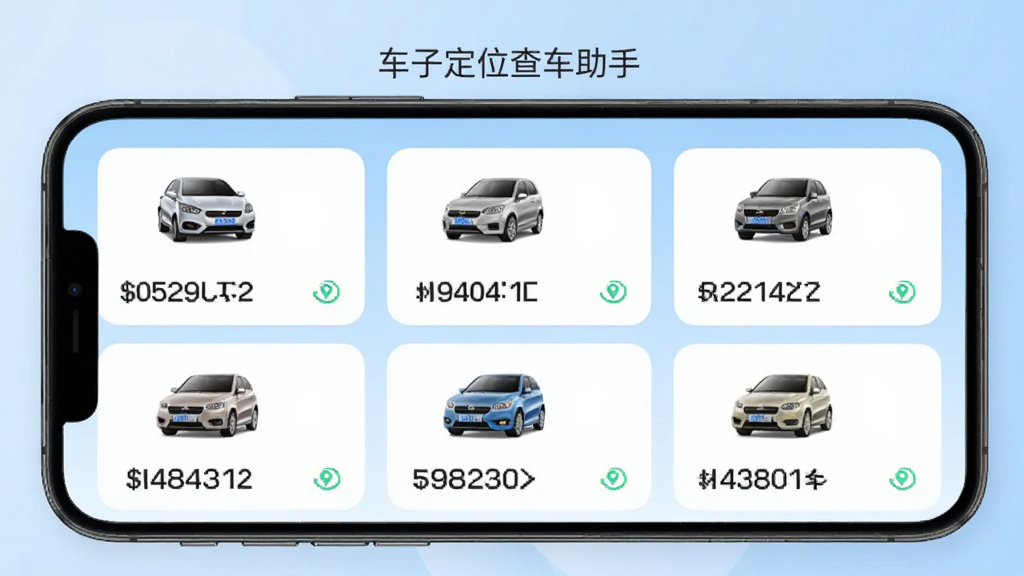 ����չʾһ���ֻ�Ӧ�ý��棬�����������Ŷ��������Ƭ��ÿ�ſ�Ƭ���г���ͼ�ꡢ���ƺźͶ�λ״̬����Ƭ��������ʽ�������У�����Ϊǳ��ɫ���䣬��������ˬ��Լ���ֻ���Ļ�Ϸ���ע
