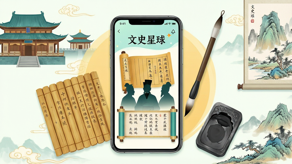 һ��չʾ�л���ʷ�Ļ�������ֻ�Ӧ�ó����廭������������һ�������ֻ�����Ļ����ʾ