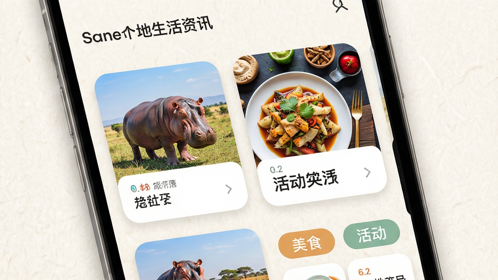 ���������б���������Ѷҳ�棬�ֻ���Ļ��չʾ���㿨Ƭ����ʳͼƬ�ͻ��ǩ����ƬԲ�����У�����Ϊǳɫ����������������죬ϸ�����������ʸɾ����޶���Ԫ��
