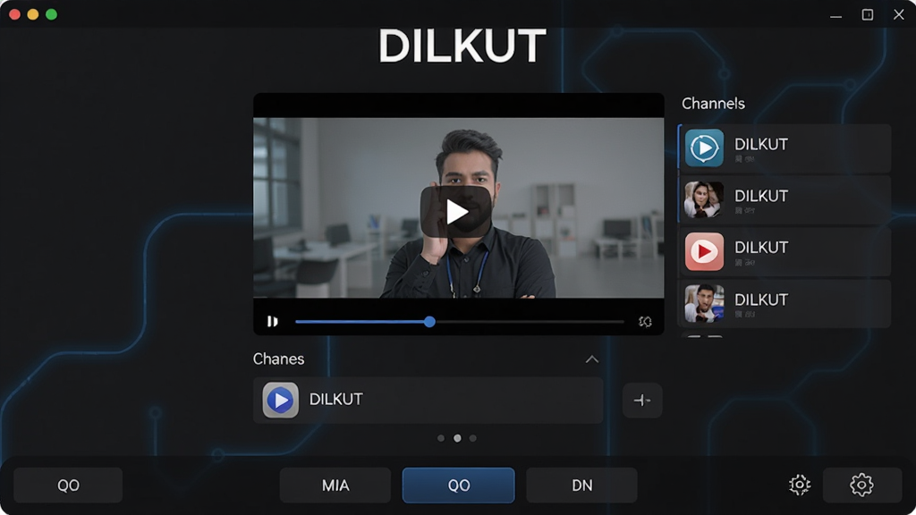 DILKUT软件主界面展示,主体居中布局,上方为软件名称