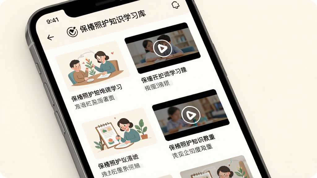 �����ջ�֪ʶѧϰ����棬����Ϊ�ֻ���Ļչʾ�����б�����Ƶ�̷̳��棬����Ϊ�������У��Ű����룬��������׶���ϸ����ÿƪ�������в�ͼ������Ϊ�װ�ɫ�����ʸ��壬�ɾ����޶���Ԫ��