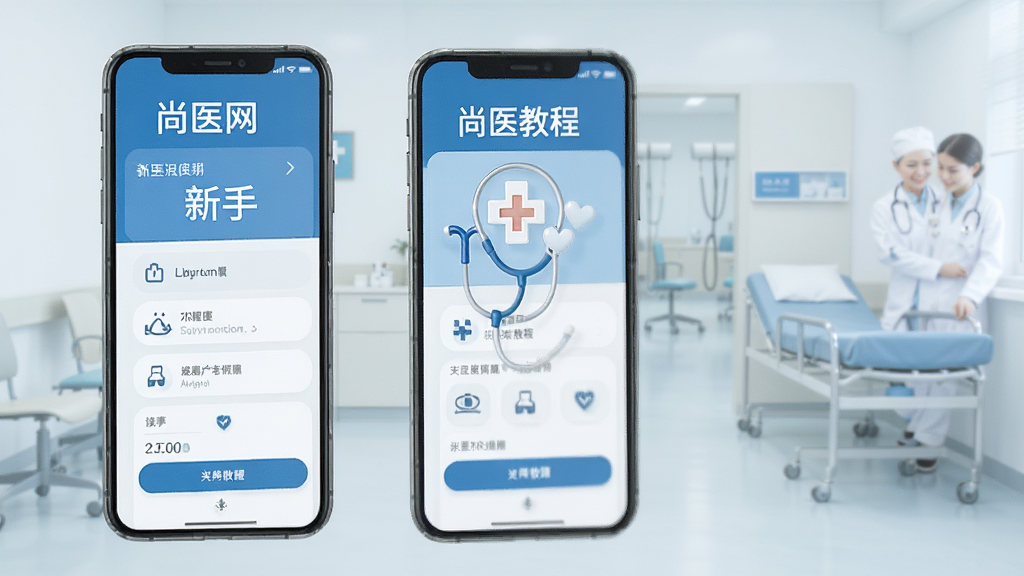 尚医网 新手 使用 教程 手机 界面 蓝色 医疗 风格 干净 简约 高清 画质