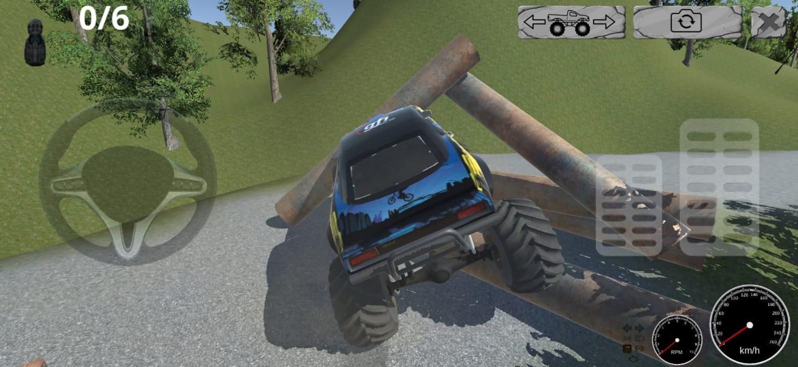 ���ϵĹ��￨����Ϸ�ֻ��棨Monster Truck On The Island��