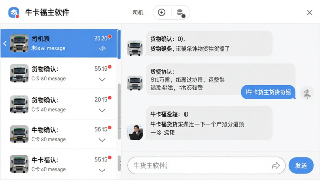 ţ����������������Ϣ��ͨ�����ͼ�������ʾ˾���б���δ����Ϣ��㣬�Ҳ������촰�ڣ������漰����ȷ�����˷�Э�̣�����ײ���������뷢�Ͱ�ť��������ɫ�԰׻�Ϊ������׺��ɫ�����ɾ����䣬���ʸ��壬�޶���Ԫ��
