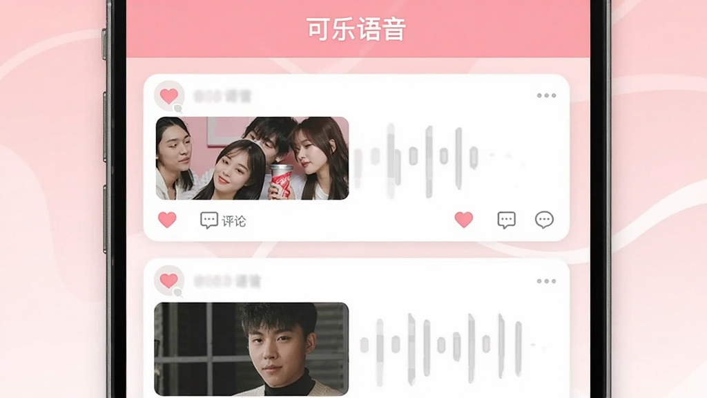 一个社交动态信息流界面,顶部写着