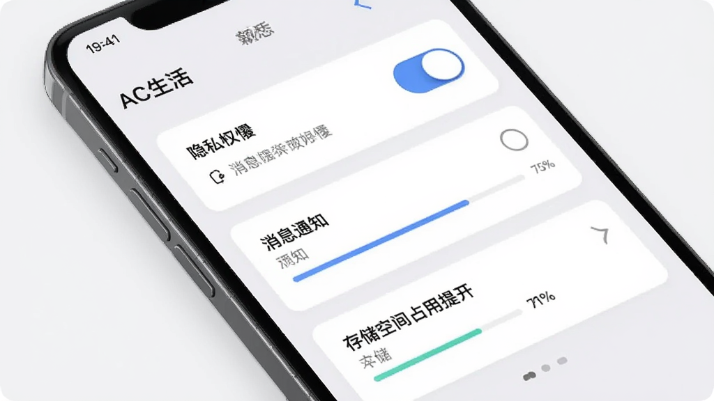 手机屏幕中显示