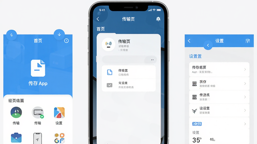 ���������չʾͼ������Ϊ�ֻ���Ļ��ʾ����App���棬����Ϊ��Ļ���У��Ű�չʾ��ҳ������ҳ������ҳ�������沢�ţ���ƽ����Ʒ��ϸ����ͼ�������ֱ�ǩ�����廭�ʣ�ǳɫ�������޶���Ԫ��