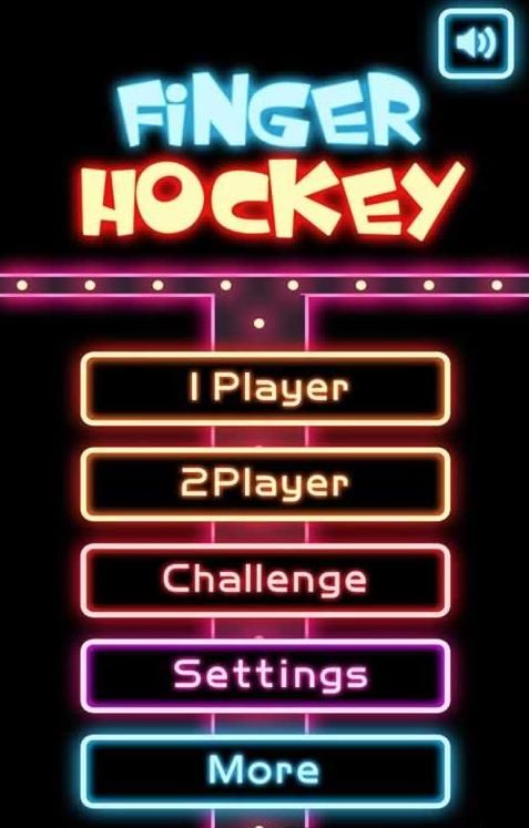 ��ָ�������������°�׿�棨Finger Glow Hockey��