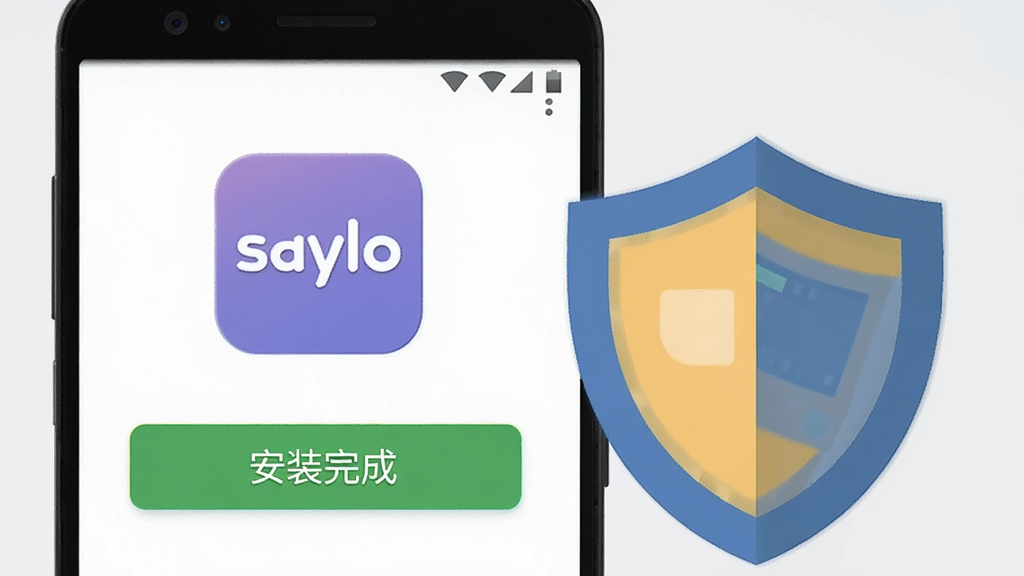 一部安卓手机屏幕显示Saylo应用图标和