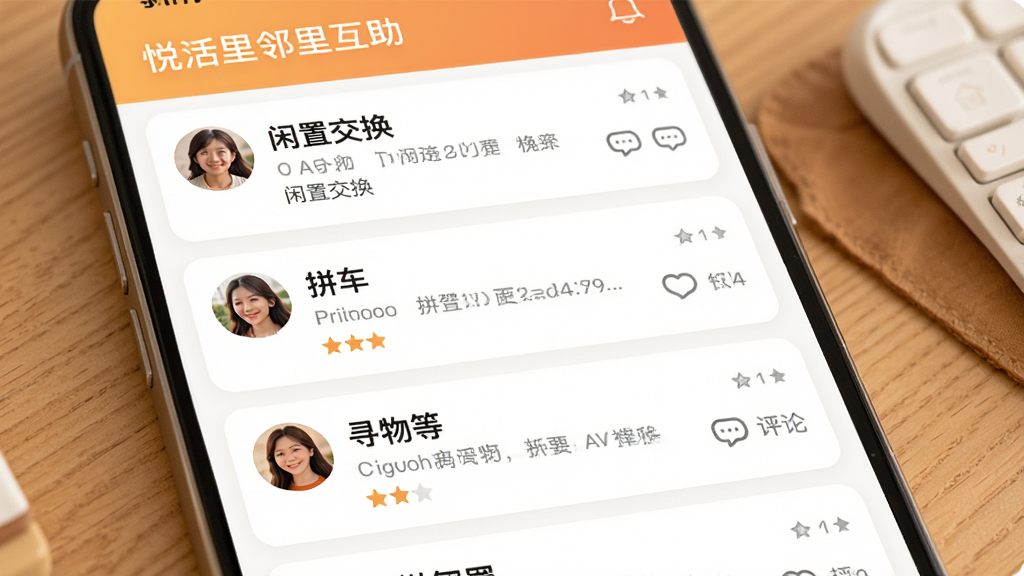 ��������û���Ӧ�õ����ﻥ�������棬����Ϊ��Ϣ���б����������ý�����ƴ����Ѱ������ӿ�Ƭ���û�ͷ�񣬷��Ϊ��ů�����磬ϸ�������ֵ��޺�����ͼ�꣬��������������ɾ����޶���Ԫ�ء�