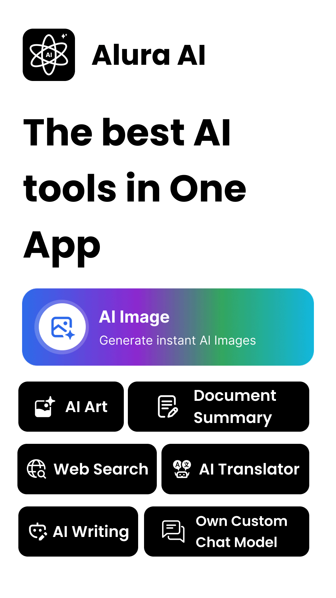 Alura: AI Chat Photo Generator 安卓版 操作界面