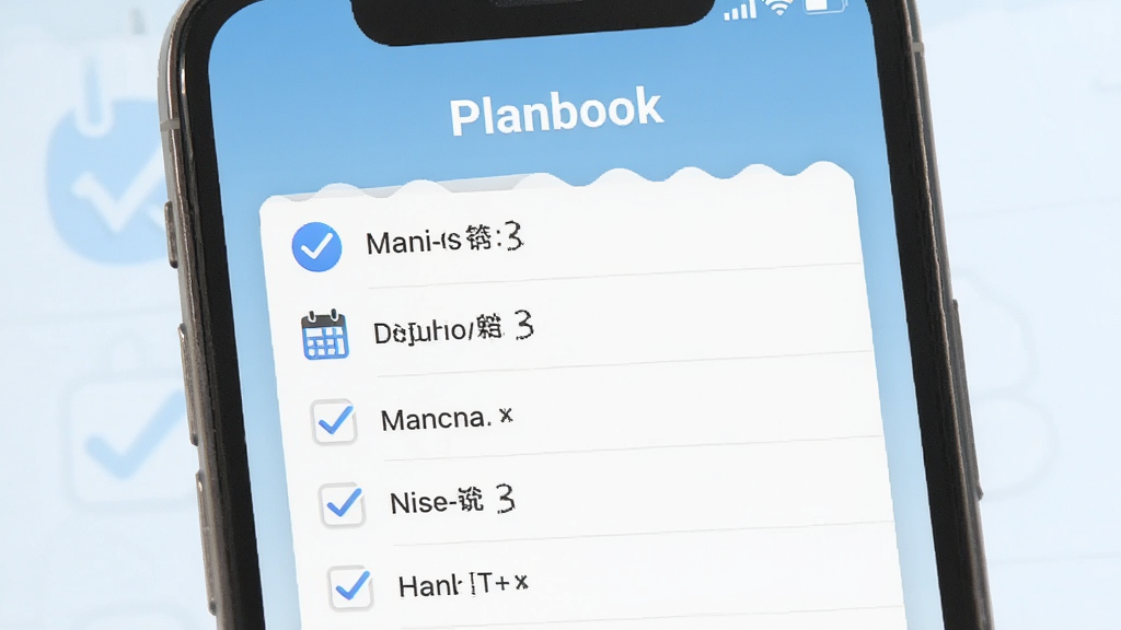 һ��չʾPlanbookӦ����������ֻ���Ļ��ͼ������������һ�����Ĵ����嵥�б���������