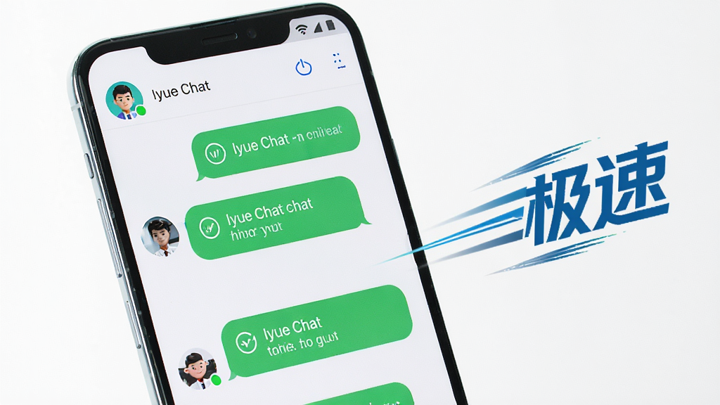 һ����׿�ֻ���Ļ��д����ʾIyue Chat������Ի�����棬������Ϣ�������룬�������û�ͷ�������״ָ̬ʾ�ƣ��������������£��ֻ��Է���һ���ٶȸ�����װ�Σ�ͻ��