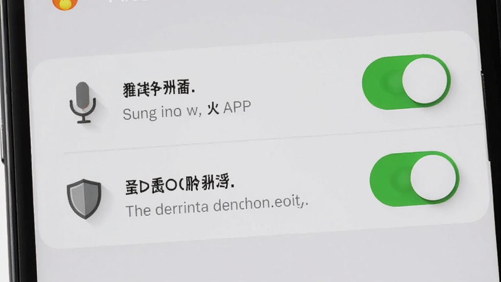 �ֻ���Ļ��ʾС����APP��Ȩ������ҳ�棬��˷�ʹ洢Ȩ�޿��ش��ڿ���״̬���Ա��ж���ͼ�����ʾ���֣�����Ϊǳ��ɫ�������������ϸ�ڰ������ظ߹���ͼ����Ӱ�����ʸɾ����޶���Ԫ��