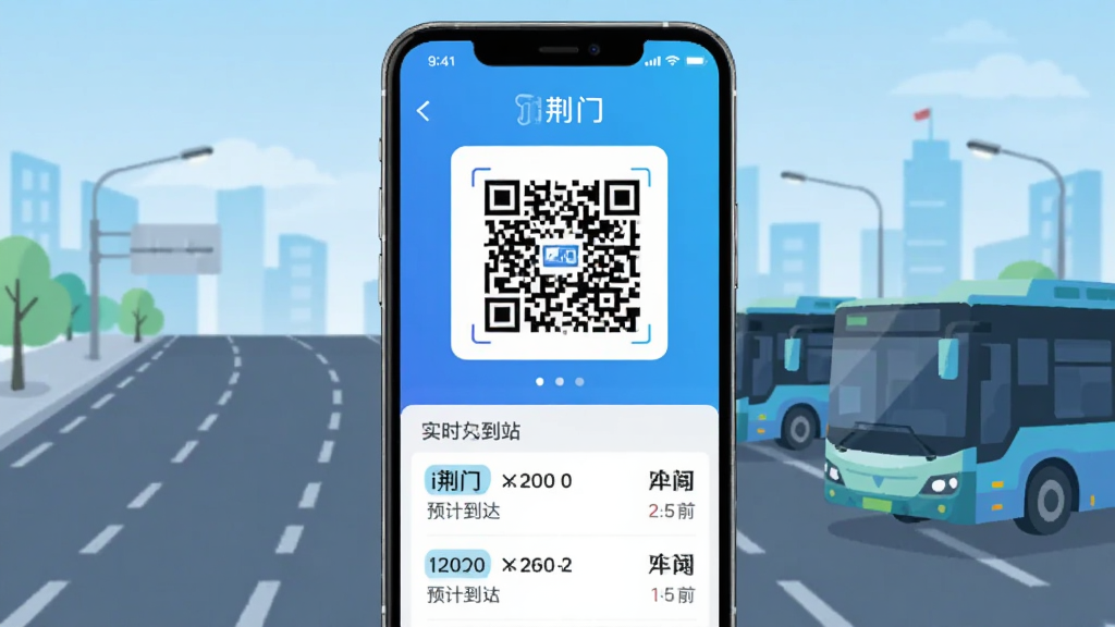 手机公交出行界面,屏幕显示