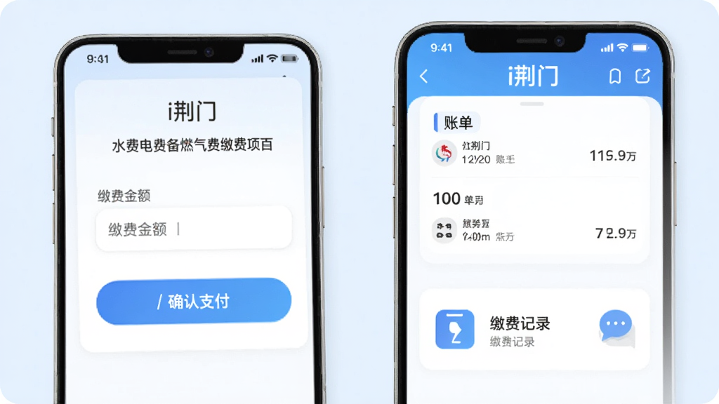手机生活缴费界面,显示