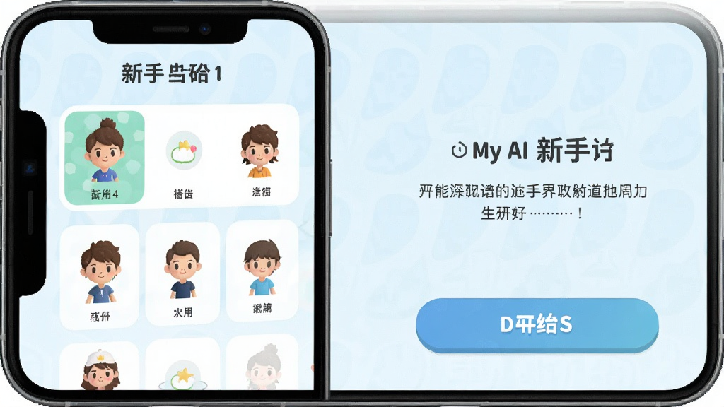 һ�� My AI ��������������ֻ���ͼ����������ʾ��ɫѡ���б��Ϳ�ʼ�Ի���ť���������Ѻã�������ʾ���֣�����Ϊǳɫ��������£�ϸ�����������ʸɾ����޶���Ԫ��
