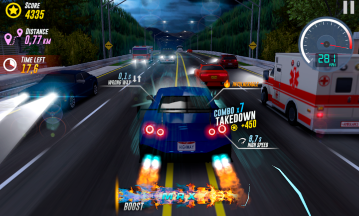���ٹ�·����ģ����(Highway Car Simulator)ҹ�������ʻ����